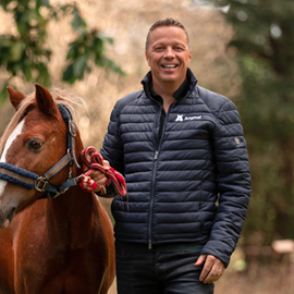 Emiel met paard